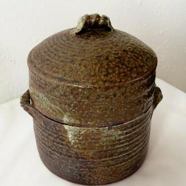 Vtg OTTO VIVIKA HEINO Studio Pottery LIDDED ART JAR Ceramic Vase Pot MID CENTURY