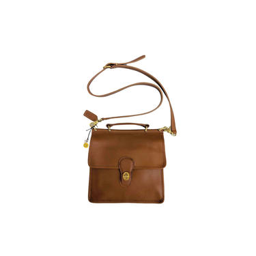 willis bag / vintage COACH PURSE  / cognac / leather | hobo boho | handbag / bag / crossbody 
