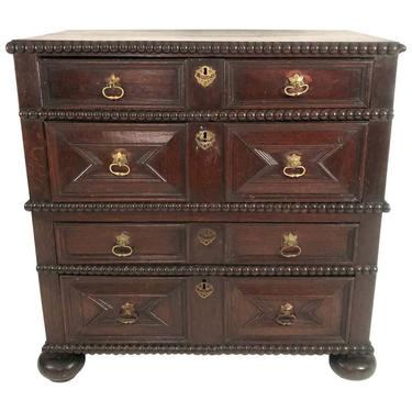 Oak Jacobean Style Chest of Drawers