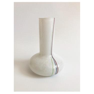Vintage Swedish Art Glass Rainbow Series Vase / Bertil Vallien for Kosta Boda 