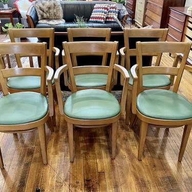 Set of 6 Thonet Dining Chairs 1950s