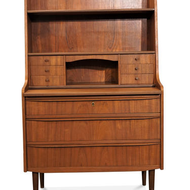 Original Danish Mid Century Secretary Bookcase Vanity - Stedmorblomst by LanobaDesign
