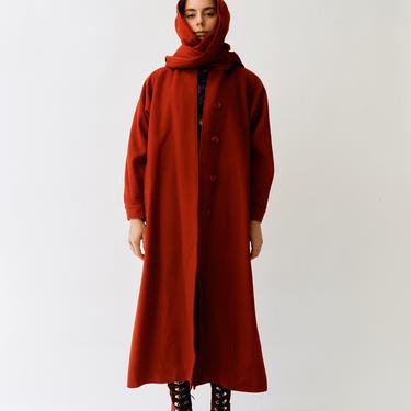Burberry Vintage Hooded Overcoat, No Size