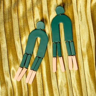 FRINGE // FW21 Collection // Polymer Clay Earrings // Large Statement Earrings // Dangle and drop // Modern Minimalist 