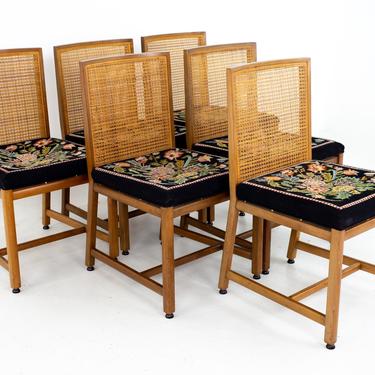 Michael Taylor New World Collection for Baker Mid Century Dining Chairs - Set of 6 - mcm 