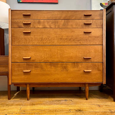 Tall Maple Chest\/Dresser by Russel Wright for Conant Ball