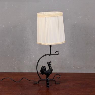 Petite Iron Rooster Table Lamp