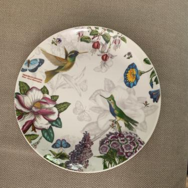 Set of Portmeirion Botanic Hummingbird Plates 