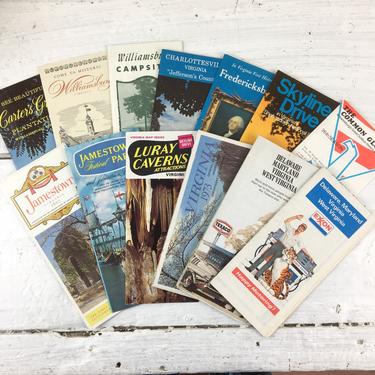 Virginia travel brochures and maps - 1970s souvenir ephemera 