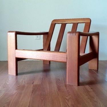 Danish Modern Vintage EMC Teak Lounge Chair 