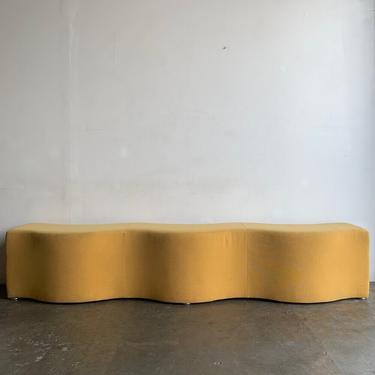 Ripple bench by Coalesse in Yellow 