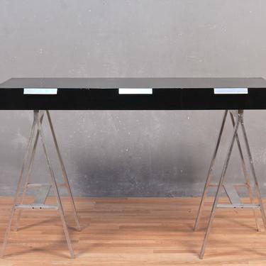 Black &amp; Steel A-Frame 3-Drawer Desk