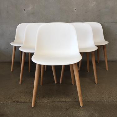 Set of Six Mid Century Style Danish Chairs by Muuto