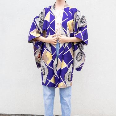 Deep Purple Short Kimono