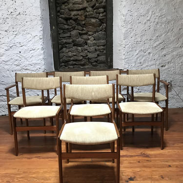 Mid century dining chairs Danish modern dining set mid century teak dining chair 