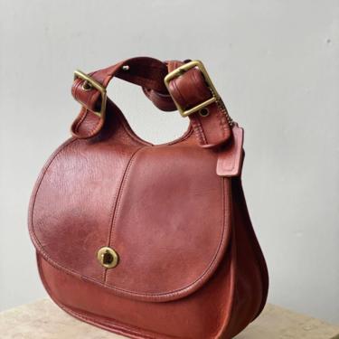 Early Vintage Coach Pre-Creed &amp;quot;Berkeley Saddle Bag&amp;quot;, Circa 1970s 