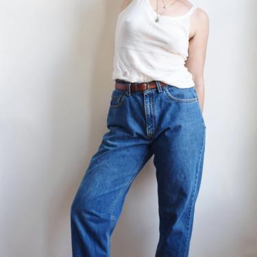 Vintage Levi's 550s | 34&quot; W | Medium Wash Relaxed Fit Boyfriend Fit Levi All Cotton Classic Jeans 