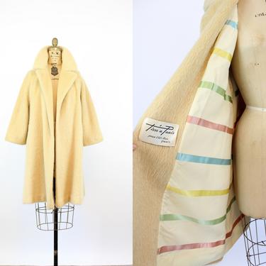 1960s IVORY Lilli Ann fur coat medium large | new fall 