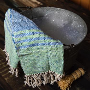 OALLA | Hand Towel | Blue &amp; Green