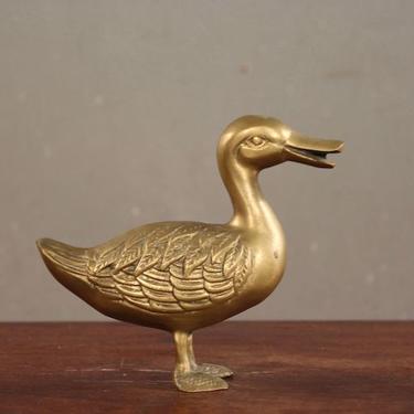 Mid Century Brass Duckling