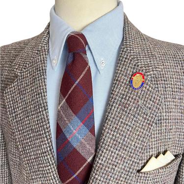 Vintage HARRIS TWEED Wool Blazer ~ 40 Short ~ Donegal ~ jacket / sport coat ~ Preppy / Ivy League / Trad ~ 
