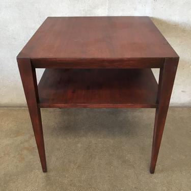 MCM Square Two Level Side Table