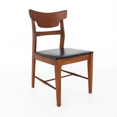 Mainline by Hooker Mid Century Walnut Dining Desk Chair - mcm 