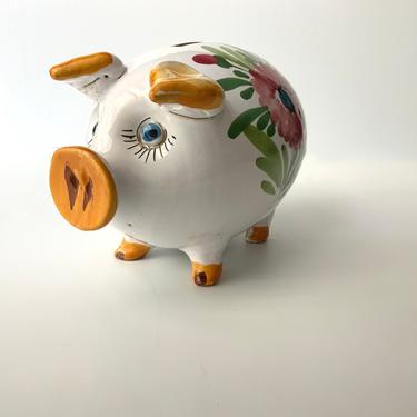 Vintage Ceramic Piggy Bank 