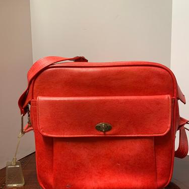 Vintage Red Samsonite Messenger Bag 