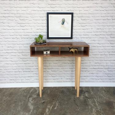 Solid Walnut Console Table by WoodLoveEtc