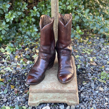 Vintage Tony Lama Leather Cowboy Boots Size Men’s 10 D 
