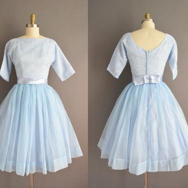 vintage 1950s dress | Gorgeous Icy Blue Sweeping Full | Simplicity is Bliss - Long Beach, CA | ATTIC vintage 1950s dress | Gorgeous Icy Blue Sweeping Full | Simplicity is Bliss - Long Beach, CA | ATTIC