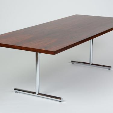 Rosewood Omega Desk-Dining Table by Hans Eichenberger for Hausmann + Hausmann