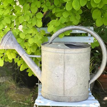 Beautiful  Vintage French zinc watering can 