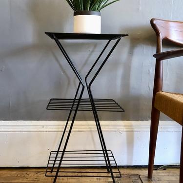 Vintage Plant Stand \/ Side Table