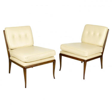 Pair of T.H. Robsjohn Gibbings Slipper Chairs