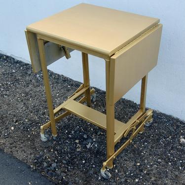 Typewriter Table In Gold