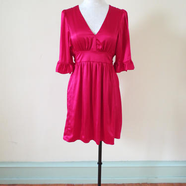 Betsey Johnson Dress | Red Silk Dress | Red Dress | Vintage Red Dress | Betsey Johnson | Silk Dress 