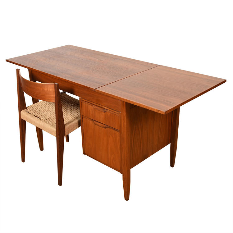 Expanding Mid Century Modern Drop-Leaf Desk