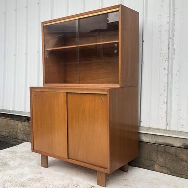 Mid-Century Modern Cabinet with Display Top 