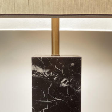 Marble Block Table Lamp by T.H. Robsjohn Gibbings for Hansen 