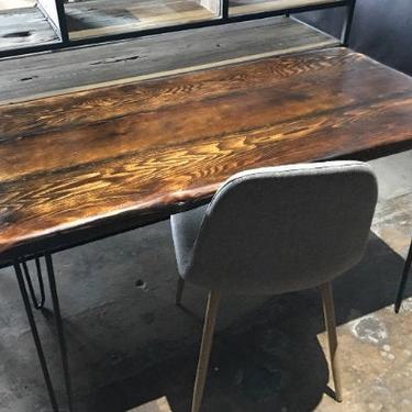 Sale!  Reclaimed Wood Desk - modern mid century, industrial, rustic 