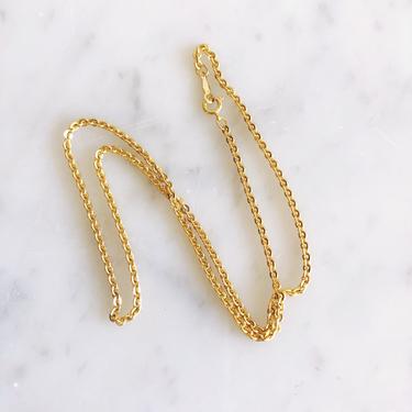 Vintage 90s gold filled chain necklace 