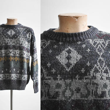 1980s Geometric Knit Sweater 