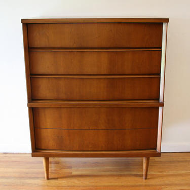 Mid Century Modern High and Low Dressers by Bassett