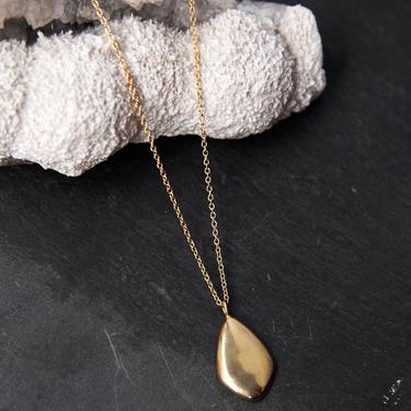 Another Feather Petal Necklace, Bronze
