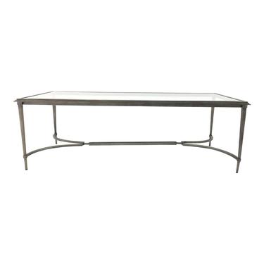 Organic Modern Sherrill Co. Metal and Glass Cocktail Table