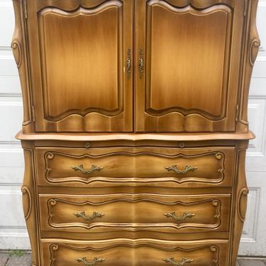 CUSTOMIZABLE - French Provincial Dresser / Armoire, French Chic highboy dresser, antique dresser, chest of drawers, free nyc delivery 