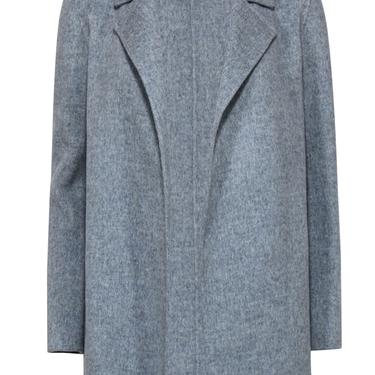 Theory - Grey Wool Blend Open Coat Sz P