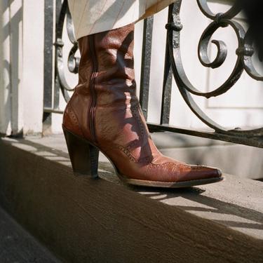 Oxblood Pointed Toe Boots